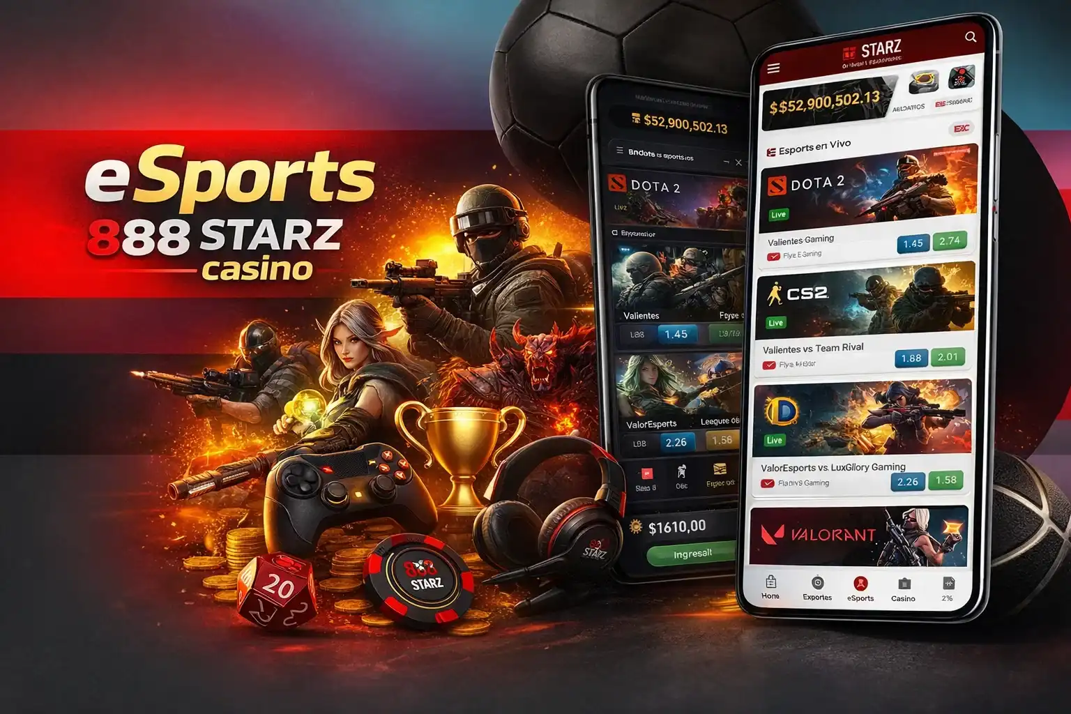 eSports en 888Starz Colombia